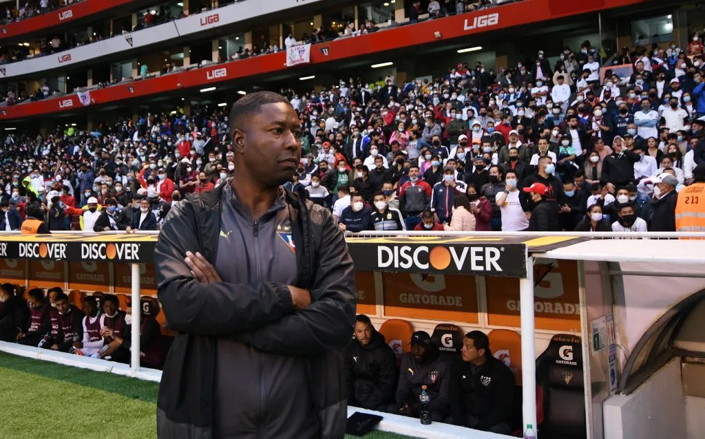 Edison Méndez, DT interino de Liga de Quito 2022. Foto: Getty.