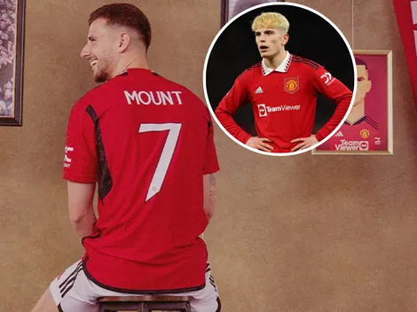 La reacción de Garnacho ante el anuncio de que Mount usará la 7