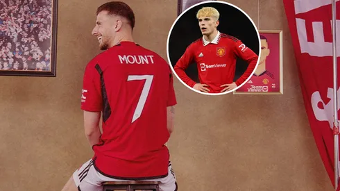 Alejandro Garnacho solo le dio like a la publicación que anunciaba que el Manchester United le otorgó la 7 a Mason Mount. @ManUtd_Es