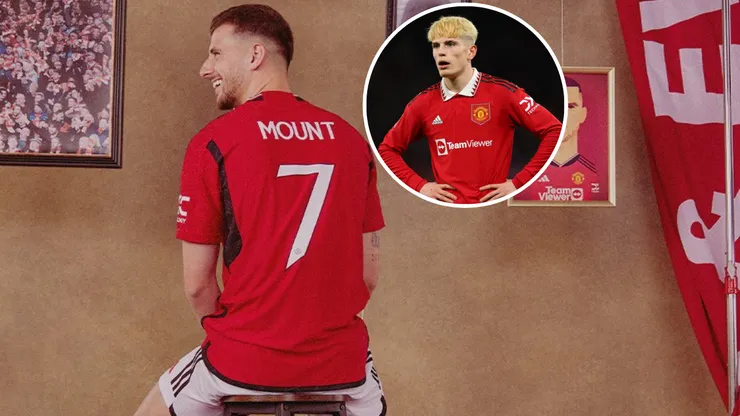 Alejandro Garnacho solo le dio like a la publicación que anunciaba que el Manchester United le otorgó la 7 a Mason Mount. @ManUtd_Es