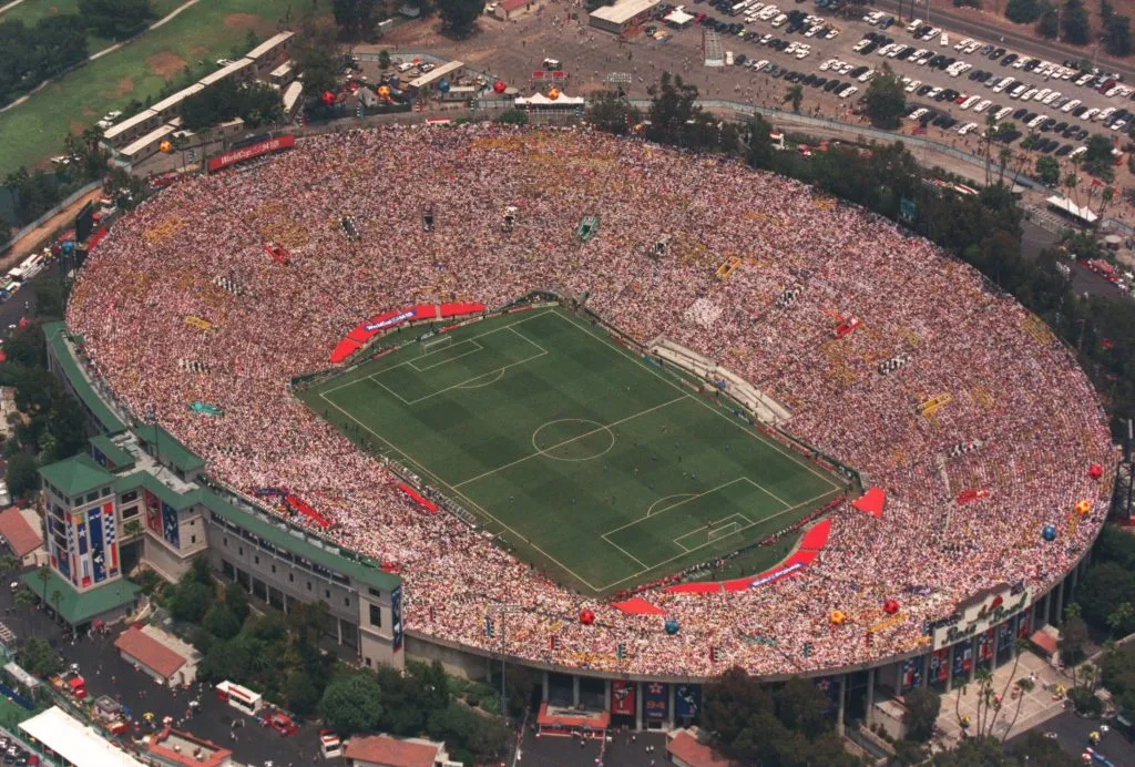 El Rose Bowl. El imponente estadio de California que cuenta con una capacidad para 92.542 espectadores. Getty Images