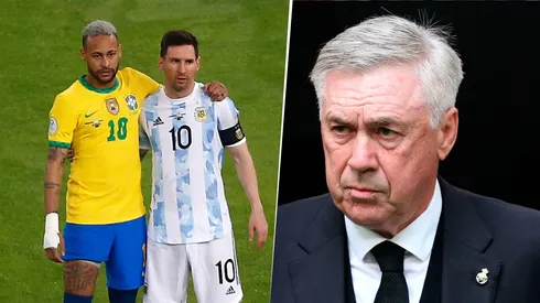 Carlo Ancelotti ya sabe que enfrentará a Argentina en marzo del 2025, aunque se puede cruzar en la Copa América 2024. Getty Images