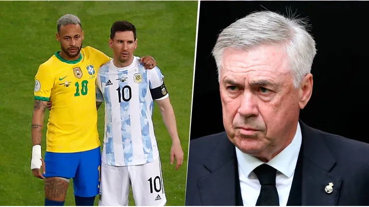 Carlo Ancelotti ya sabe que enfrentará a Argentina en marzo del 2025, aunque se puede cruzar en la Copa América 2024. Getty Images