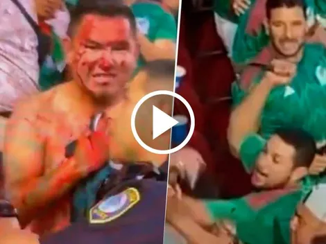 Terror: Hincha apuñalado durante el México vs. Qatar