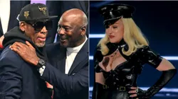 Dennis Rodman, Michael Jordan y Madonna.