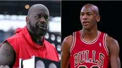 Shaquille O'Neal y Michael Jordan.