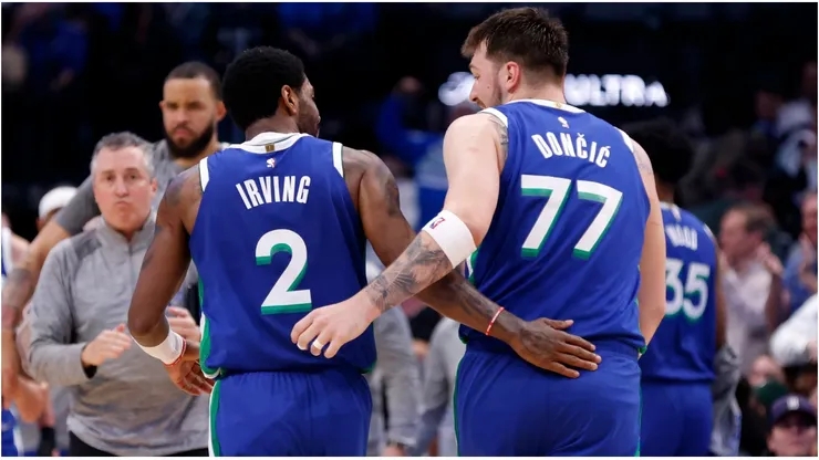 Kyrie Irving y Luka Doncic