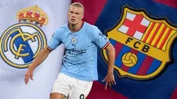 Erling Haaland se habría referido al FC Barcelona en el casamiento de Aymeric Laporte. Getty Images.