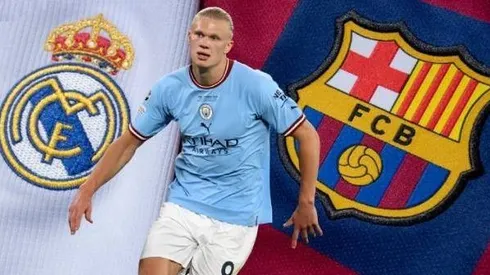 Erling Haaland se habría referido al FC Barcelona en el casamiento de Aymeric Laporte. Getty Images.