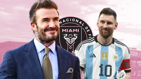David Beckham y Lionel Messi.
