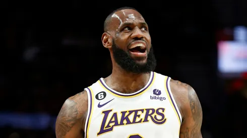 LeBron James con los Lakers en el 2023.