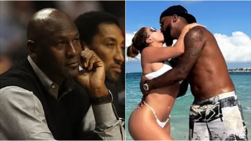 Michael Jordan, Scottie, Larsa Pippen y Marcus.