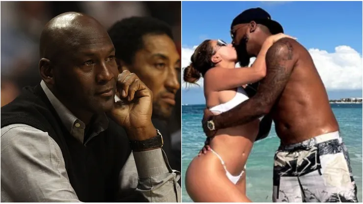Michael Jordan, Scottie, Larsa Pippen y Marcus.