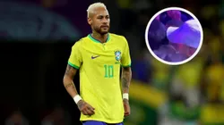 Neymar a los empujones en una discoteca