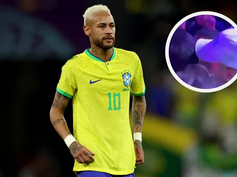 VIDEO | Neymar a los empujones en una discoteca