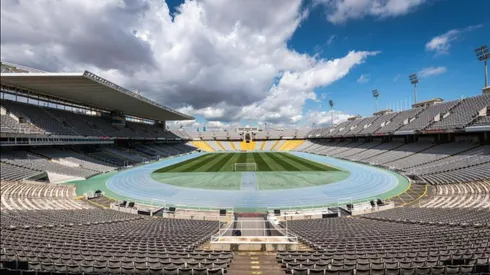 El FC Barcelona tiene casi listo el Estadio Olímpico de Montjuic, el recinto en el que hará de local durante las obras en el Camp Nou. Foto: Mundo Deportivo.