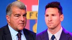 Joan Laporta admitió que el escenario que el Barcelona le propuso a Lionel Messi no fue el mejor. Getty Images.