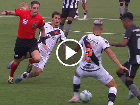 VIDEO | Le hizo una falta al árbitro y lo derribó en el Brasileirão