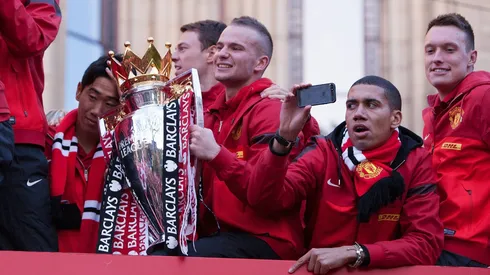 Tom Cleverley, campeón de la Premier League 2013 con Manchester United.