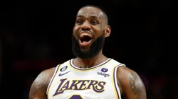 LeBron James con Los Angeles Lakers en la NBA.