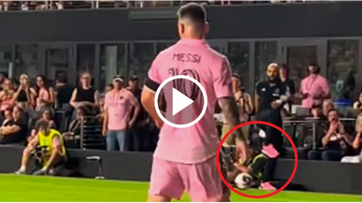 El pase del guardaespaldas de Messi.