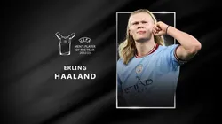 Erling Haaland se quedó con el premio al Mejor Jugador de la UEFA 2022/2023 este jueves 31 de agosto en la ceremonia de la confección de los grupos de la Champions League 2023/2024. UEFA.com