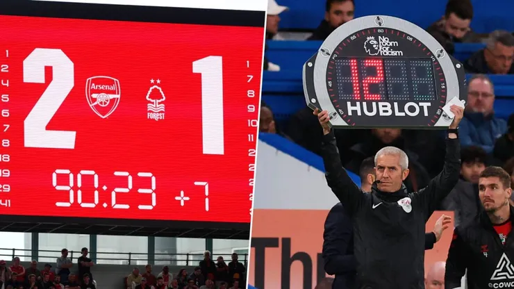 Tiempos añadidos en la Premier League
