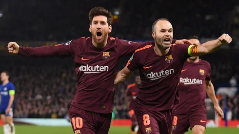 Andrés Iniesta confesó que le hubiese gustado ver a Lionel Messi otra vez en el FC Barcelona. Getty Images.