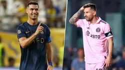 Cristiano Ronaldo es el nuevo líder de la clasificación histórica que solo cuenta goles en ligas nacionales. Por su parte, Lionel Messi está cuarto. Getty Images.