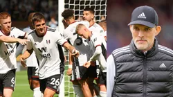 Thomas Tuchel y jugadores de Fulham.