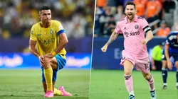 Cristiano Ronaldo le cedió un penal a su compañero Abdulrahman Ghareeb tal como hizo Lionel Messi con Josef Martínez, pero el resultado no fue el mismo. Getty Images.