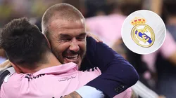 David Beckham y Lionel Messi