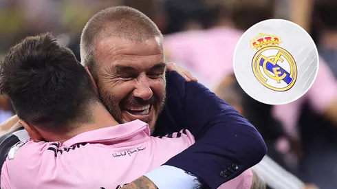 David Beckham y Lionel Messi