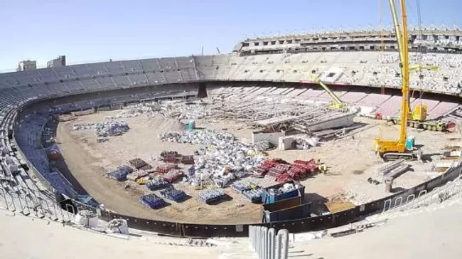 El Camp Nou sin la visera. @FCBarcelona
