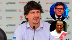 Erick Osores y Percy Olivares le dan con palo a Jean Ferrari