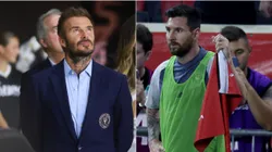 David Beckham y Lionel Messi.