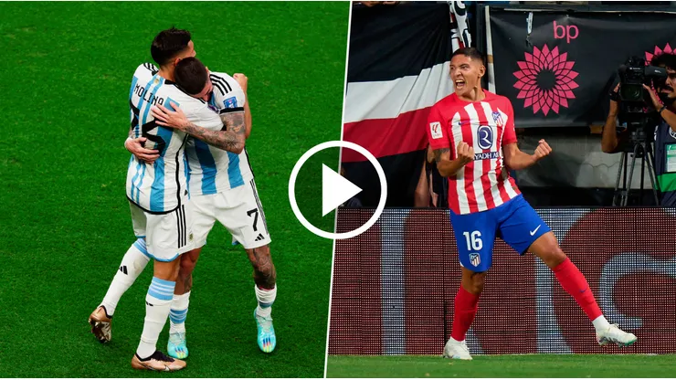 Como en el Mundial: la asistencia de De Paul para Molina en Atlético de Madrid