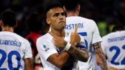 Lautaro Martínez en Inter de Milan vs. Cagliari.