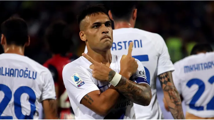 Lautaro Martínez en Inter de Milan vs. Cagliari.
