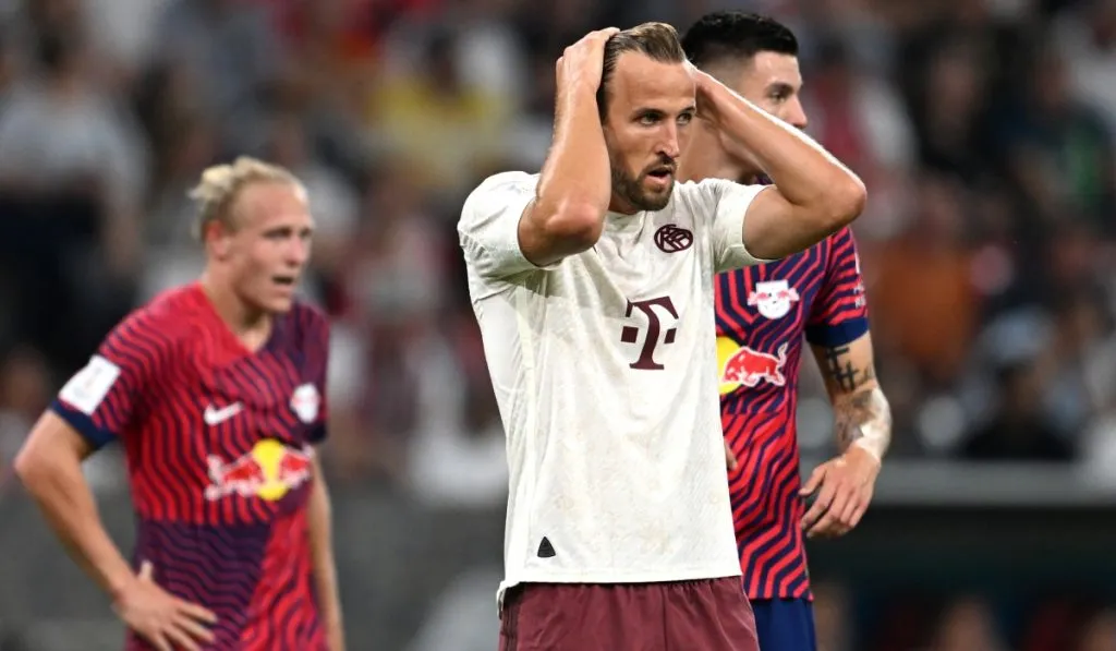 Harry Kane en Bayern Munich vs. RB Leipzig: Getty Images