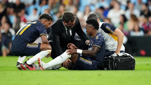 Lesión de Vinicius vs. Celta de Vigo.