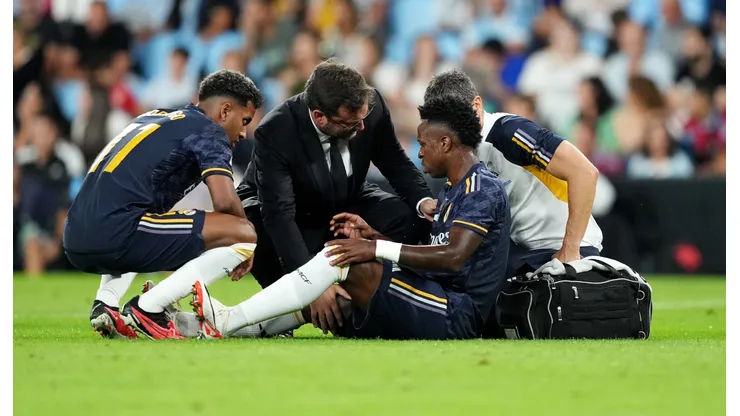 Lesión de Vinicius vs. Celta de Vigo.