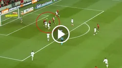 Vitor Roque no para: gol agónico y enorme gesto técnico