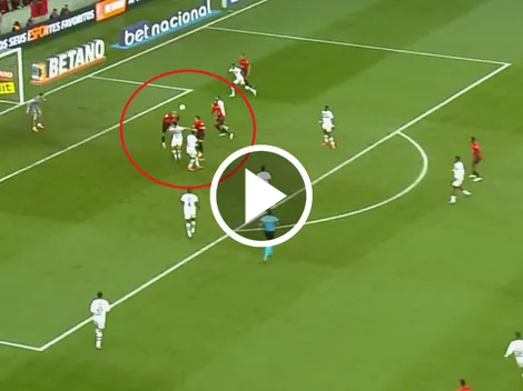 Vitor Roque no para: gol agónico y enorme gesto técnico