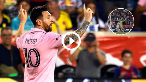 Lionel Messi festejó un nuevo gol en su debut en la MLS con el Inter Miami.