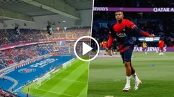 Los hinchas del PSG ovacionaron a Kylian Mbappé en el Parque de los Príncipes vs. Lens. Getty Images.