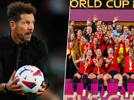 Simeone respaldó a las campeonas del mundo: "Todo lo que hicieron quedó en el olvido"
