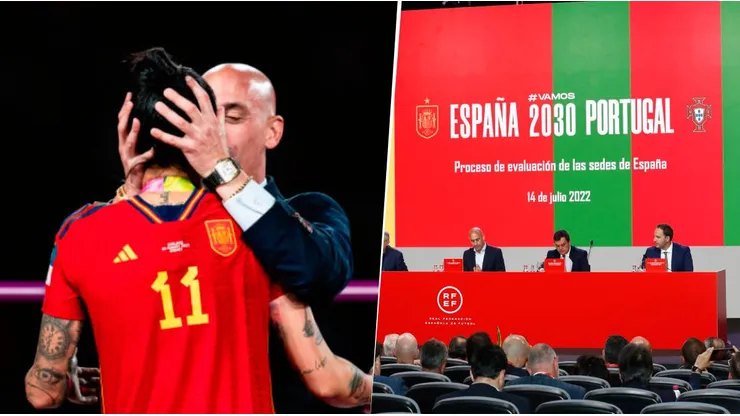 Las actitudes de Luis Rubiales le juegan en contra a la candidatura de la RFEF, FPF y FRMF para la Copa del Mundo 2030. Getty Images.