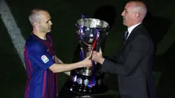 Andrés Iniesta criticó la postura de Luis Rubiales de aferrarse a su cargo en la RFEF. Getty Images.