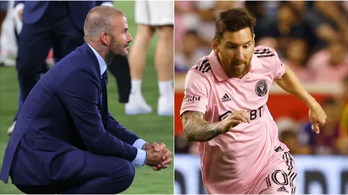 David Beckham y Lionel Messi.